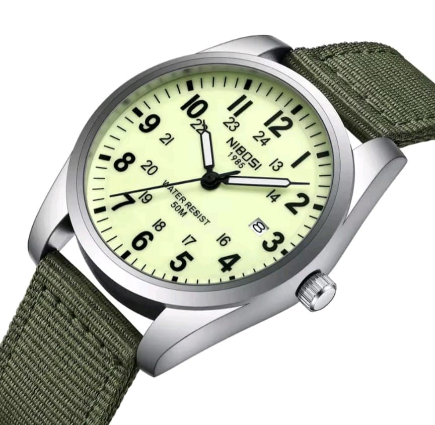 NIBOSI 2639 Nylon Strap Watch