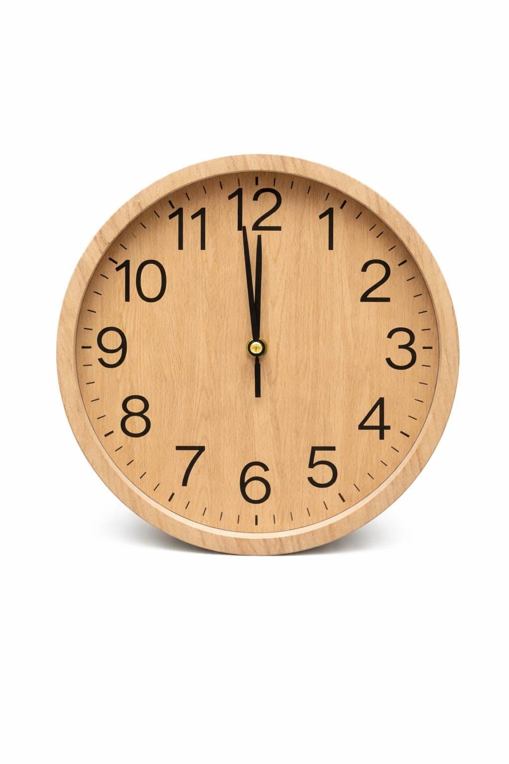 Elegant Wooden Wall Clock